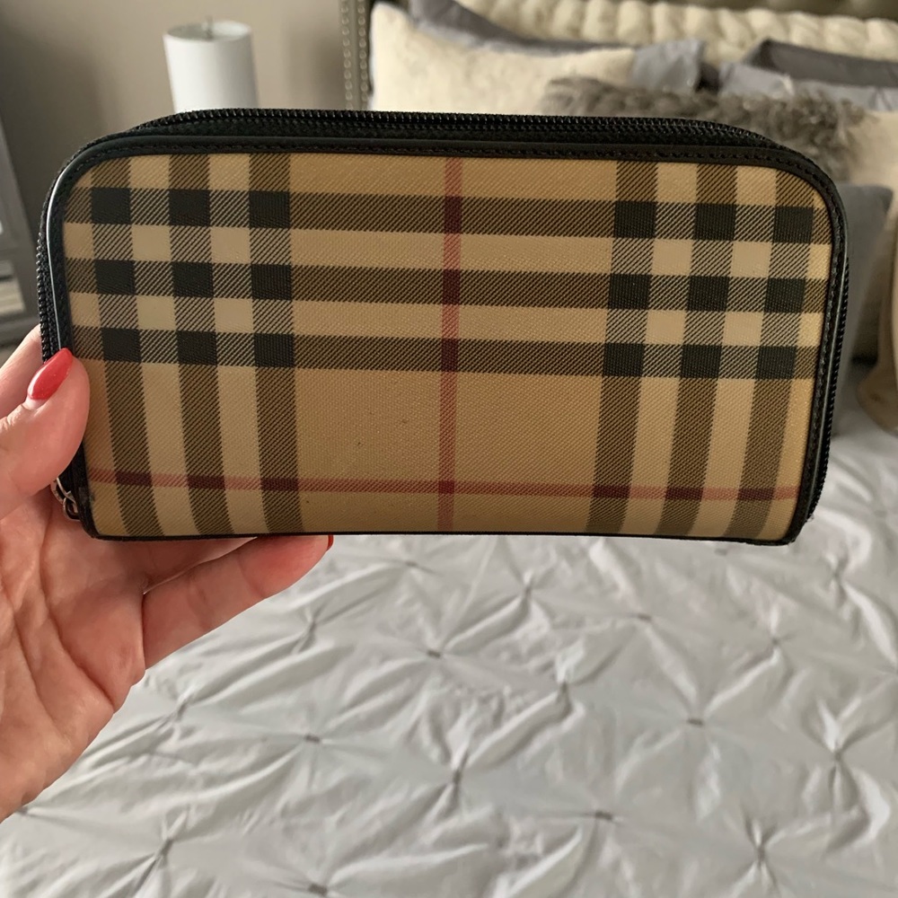Authentic Burberry Check Wallet